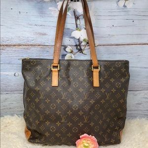 Authentic Louis Vuitton Monogram Cabas Mezzo Tote